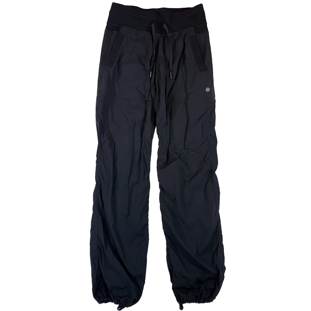 Lululemon Dance Studio Mid Rise Full Length Pants Black Size 4 Excellent Unlined